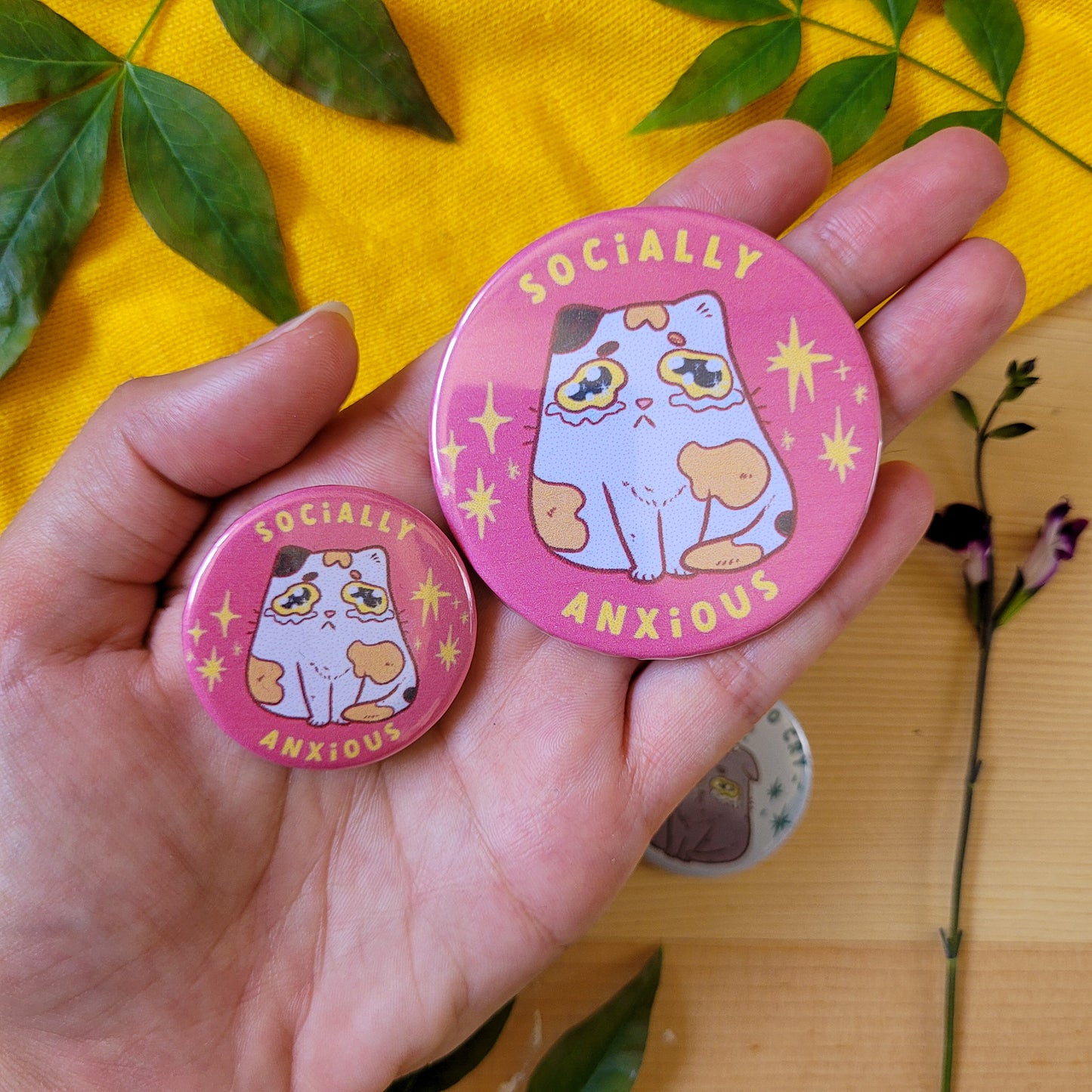 Badges "Anxious cats"